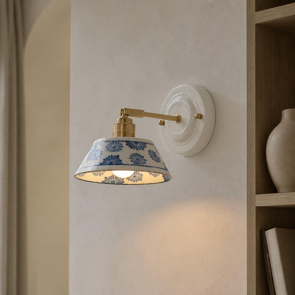 Fleur Ceramic & Brass Sconce — hero [autogen]