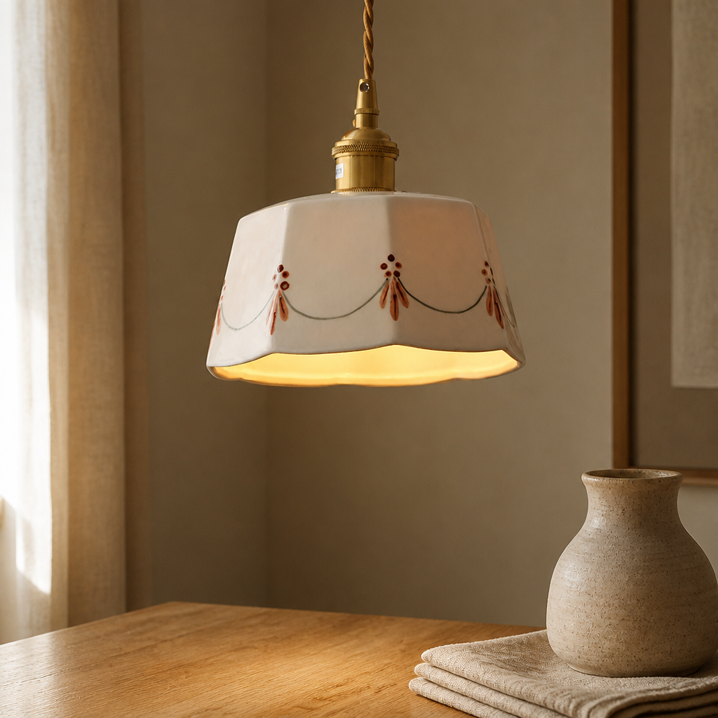 Kintsugi Ceramic & Brass Pendant — hero [autogen]