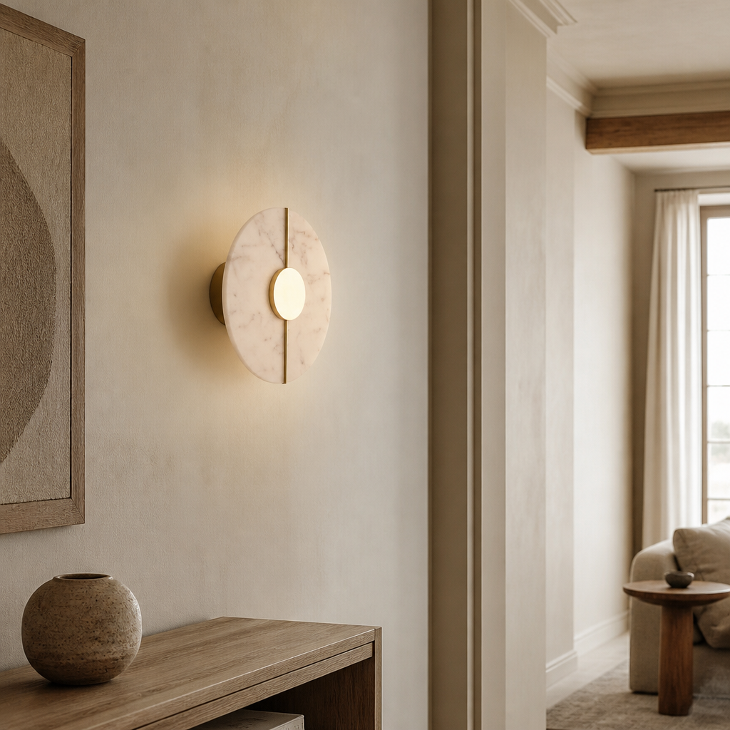 Alba Alabaster Wall Sconce — lifestyle [autogen]