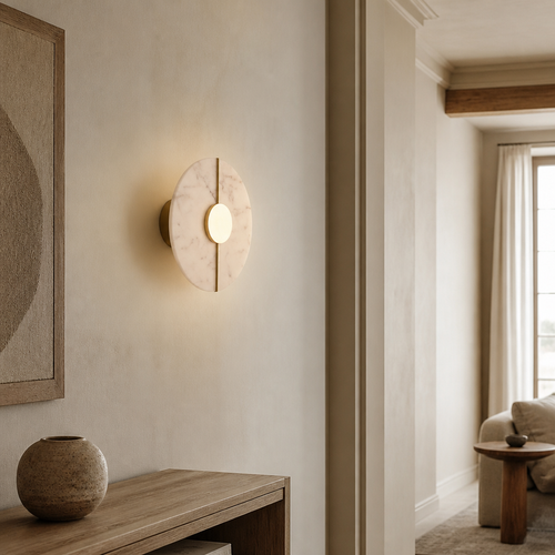 Alba Alabaster Wall Sconce — lifestyle [autogen]