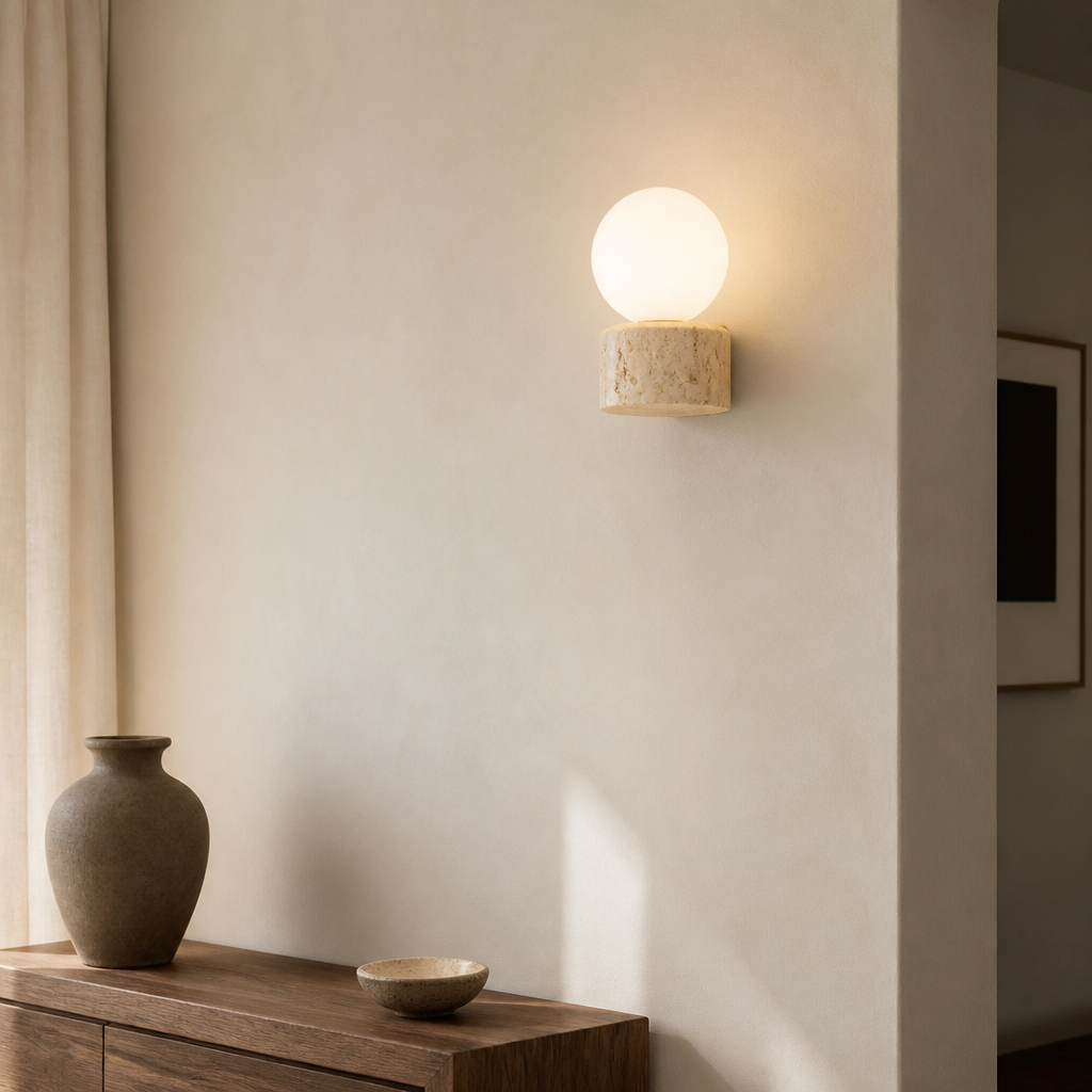 Petite Stone & Glass Sconce — lifestyle [autogen]