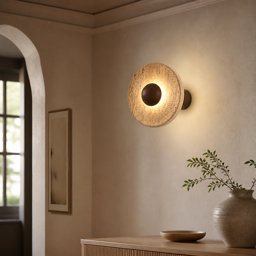 Terra Stone & Wood Sconce — hero [autogen]
