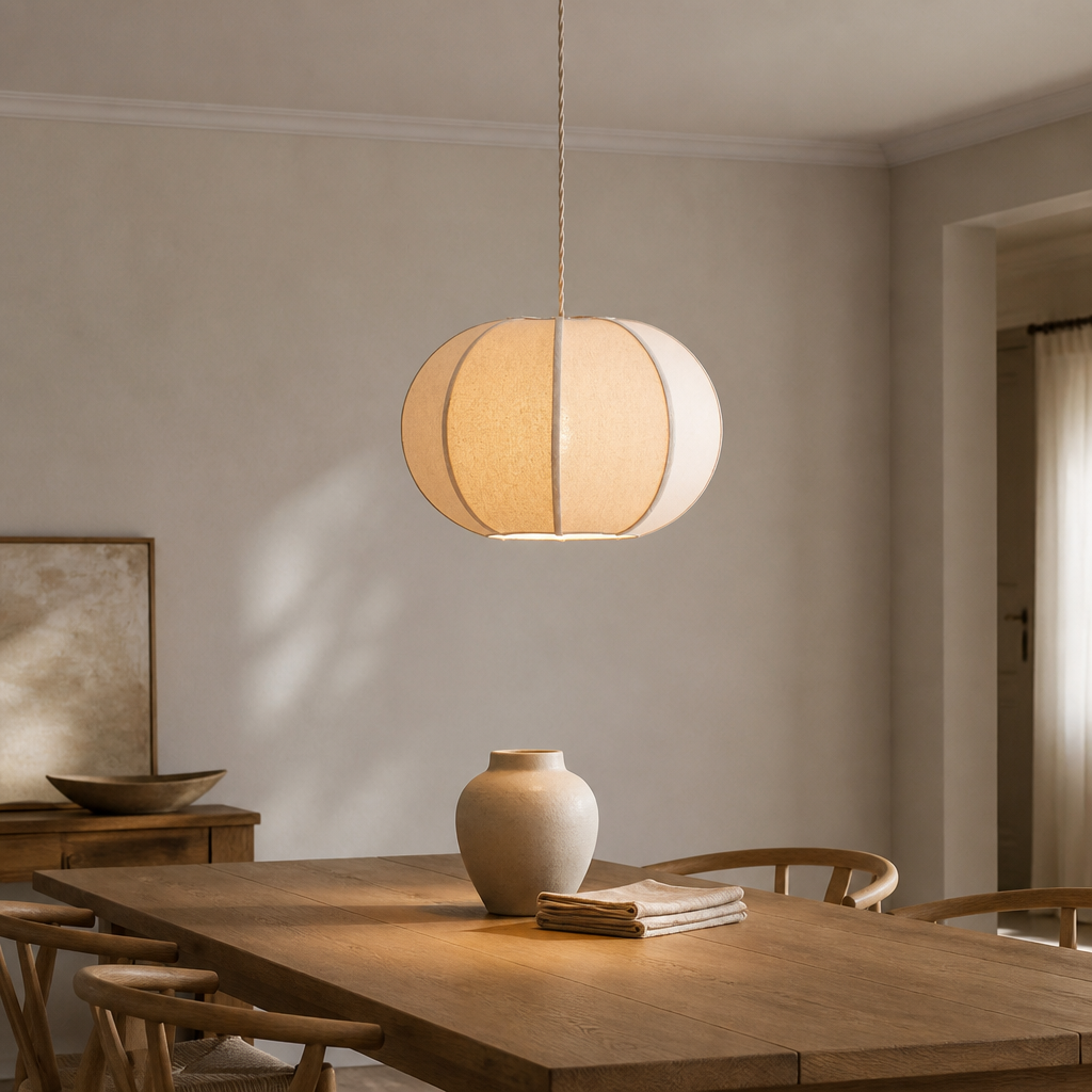 Lanterna Linen Pendant — lifestyle [autogen]